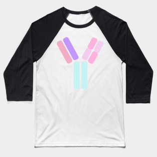 Colourful Pastel Antibody Structure Biology Diagrams Baseball T-Shirt